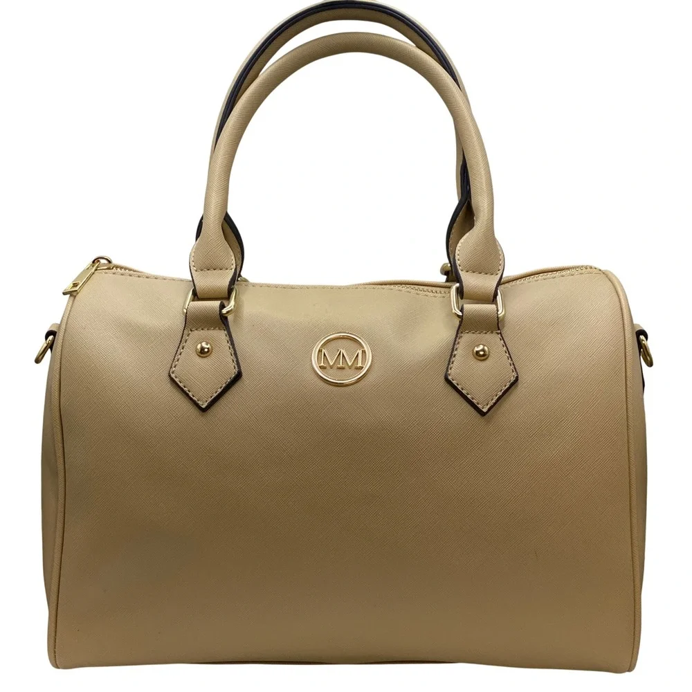 Preppy Vegan Leather Structured Handbag Set Old Money Classic Luxury Minimalist